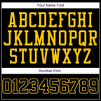 Custom Black Gold Classic Tops Authentic Basketball Jersey