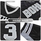 Custom Aqua Black Insert Color Design Mesh Authentic Football Jersey