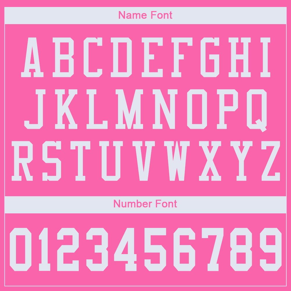 Custom Pink White Classic Style Mesh Authentic Football Jersey