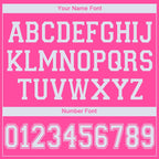 Custom Pink White Classic Tops Breathable Basketball Jersey