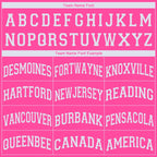 Custom Pink White Classic Tops Breathable Basketball Jersey