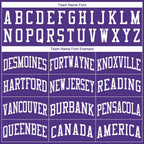 Custom Purple White Classic Tops Sport Game Basketball Jersey