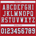 Custom Red White-Navy Classic Style Mesh Authentic Football Jersey
