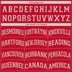 Custom Red White Classic Tops Tank Top Basketball Jersey