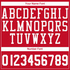 Custom Red White Classic Tops Sport Game Basketball Jersey