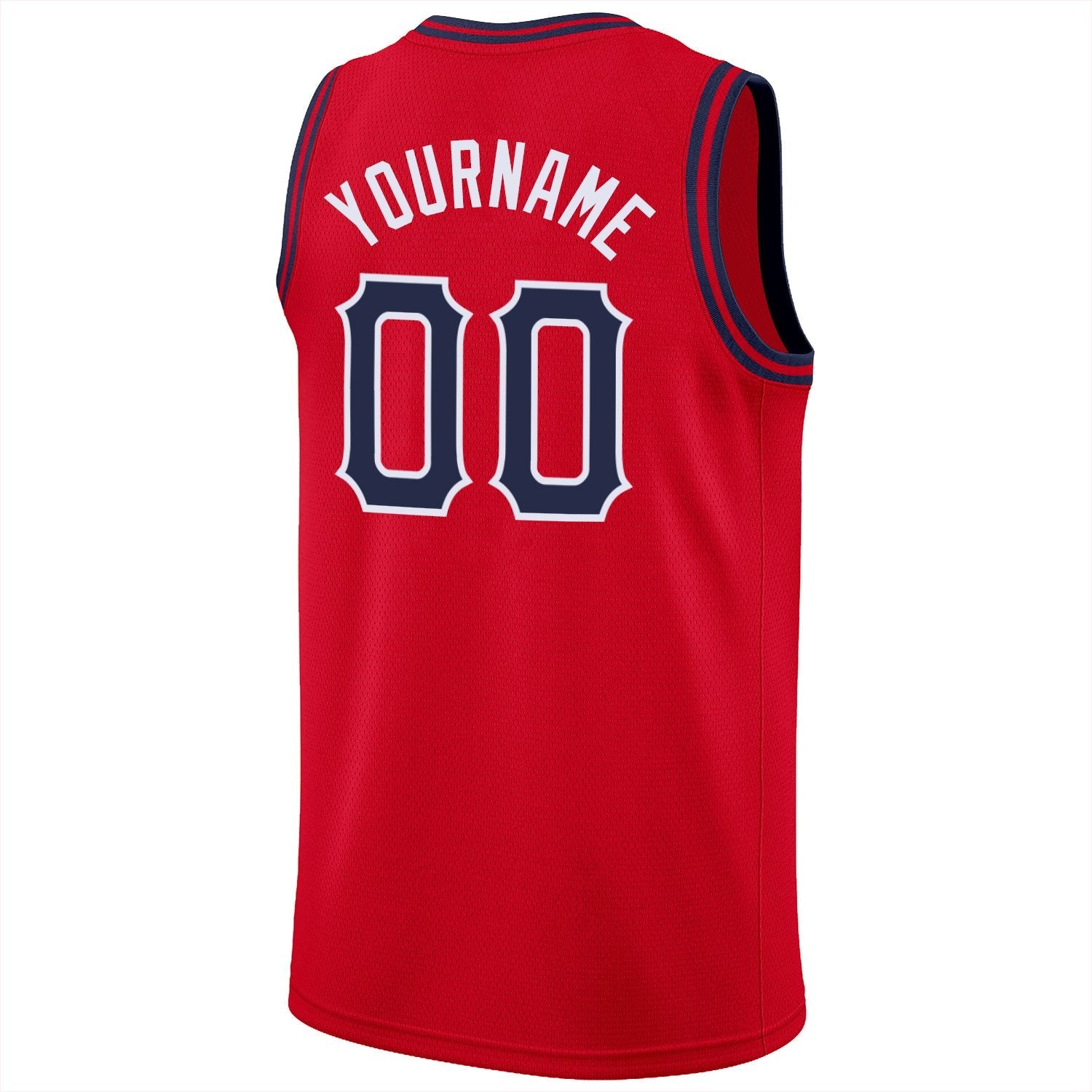 Custom Red Navy Classic Tops Fashion Sportwear Basketball Jersey