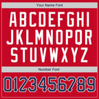 Custom Red Navy Classic Tops Fashion Sportwear Basketball Jersey