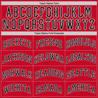 Custom Red Black White Classic Tops Athletic Casual Basketball Jersey