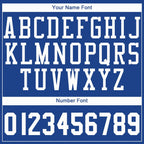 Custom Royal White Classic Tops Tank Top Basketball Jersey