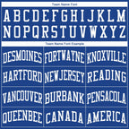 Custom Royal White Classic Tops Tank Top Basketball Jersey