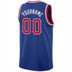 Custom Royal Red-White Classic Tops Athletic Casual Basketball Jersey