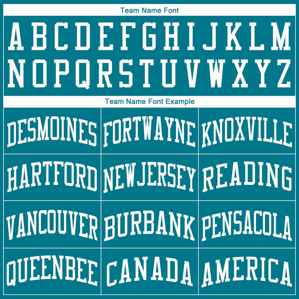 Custom Teal White Classic Tops Mesh Sport Basketball Jersey