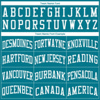 Custom Teal White Classic Tops Mesh Sport Basketball Jersey